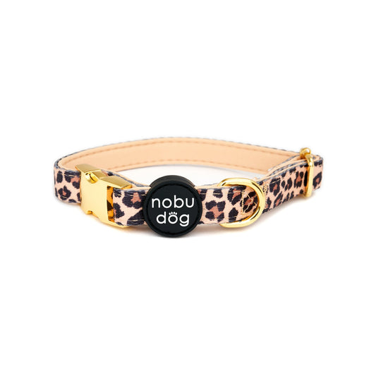 Gold Leopard Dog Collar